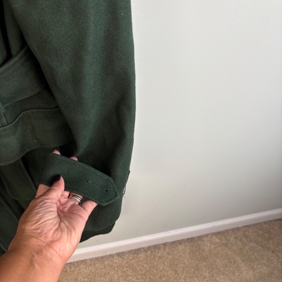 Kenneth Cole Belted Wool Trench Coat Size 14 - Picture 2 of 3